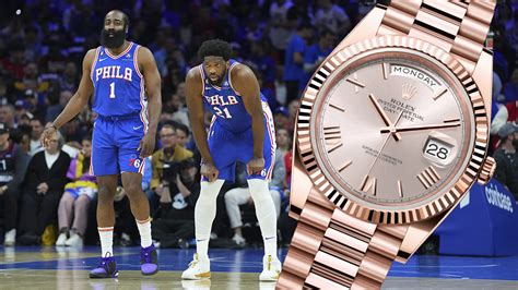 joel embiid rolex watch|James Harden Surprises Joel Embiid With a Rolex as an MVP Gift.